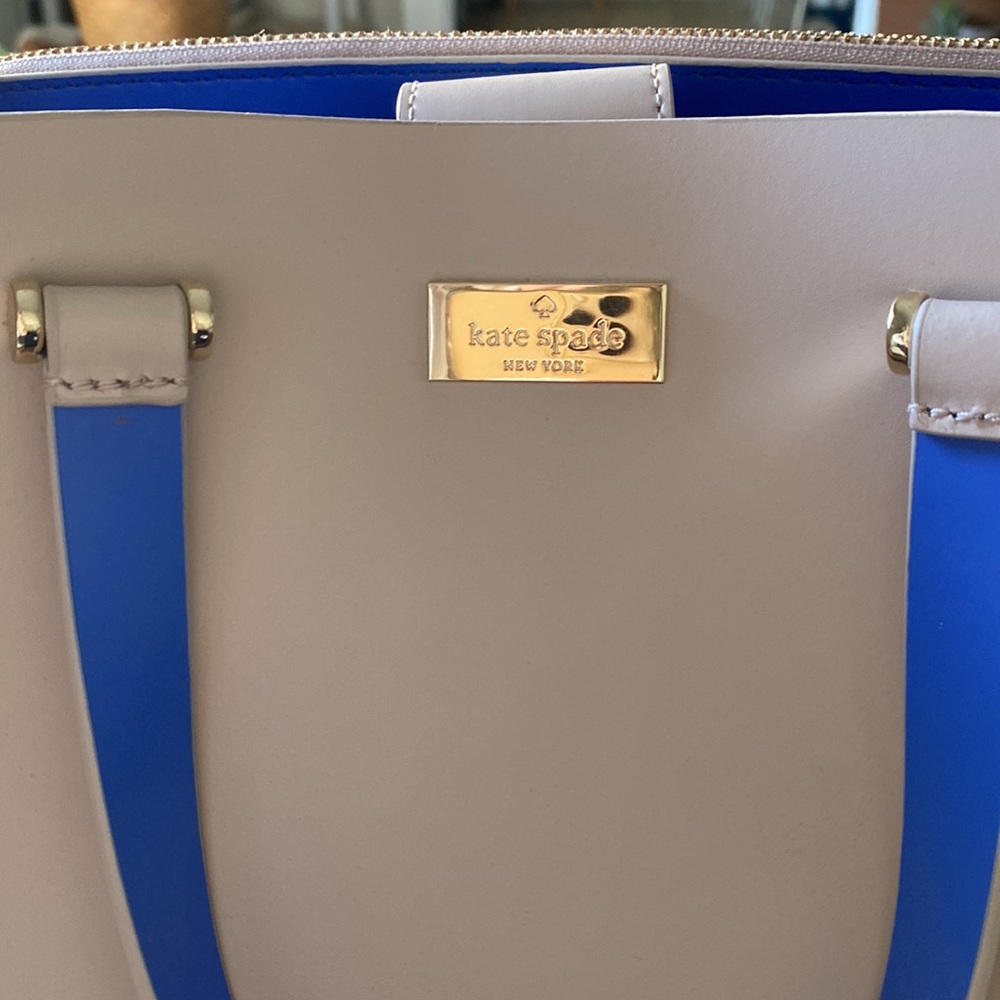 Kate Spade Cream and Blue Crossbody Bag - Picture 3 of 5